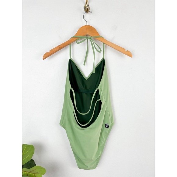 Jolyn Lucia Surf Green One Piece Swimsuit Sz M - Picture 3 of 11